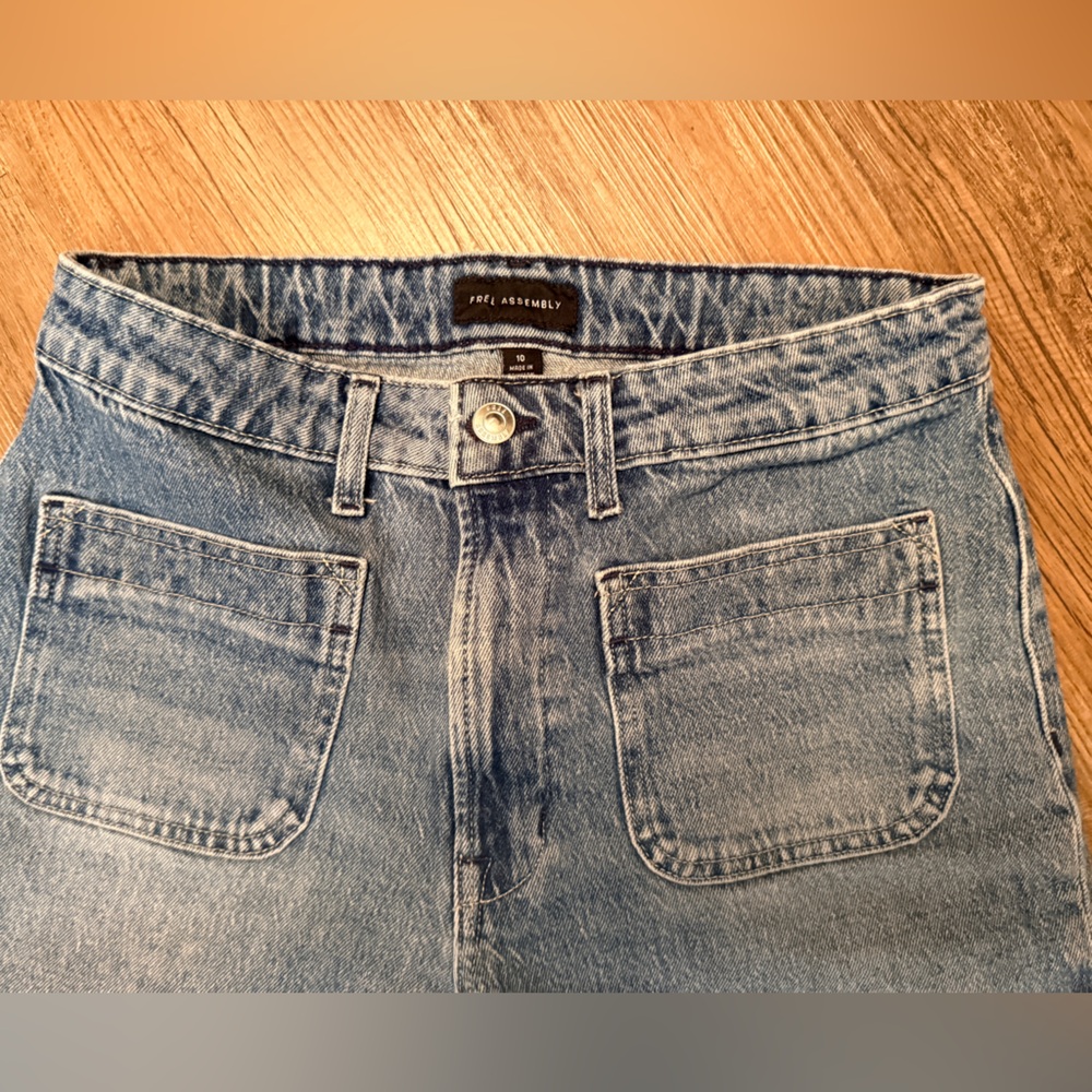 Free Assembly  Light Blue Wide Leg Jeans